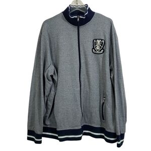 Polo Ralph Lauren Football Club Varsity Track Coach Jacket Skull Crest Size XXL